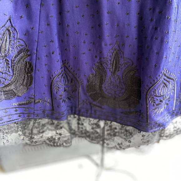 Free People Limited Edition Very Merry Dress Marine Blue, Size 0 - Picture 6 of 10